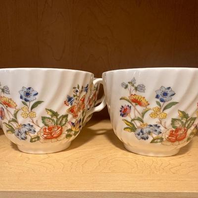 AYNSLEY Bone China Coffee & Teacups with Saucers - (30) Piece Set