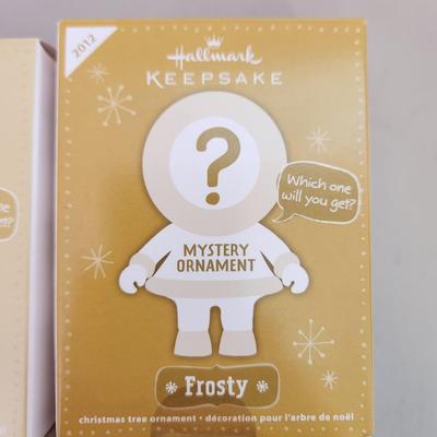 Lot of 4 Mystery Hallmark Keepsake Christmas Tree ornaments