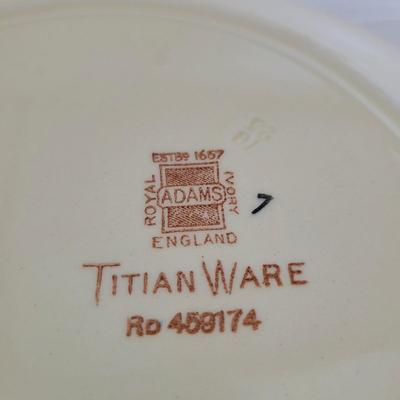 Set of Royal Adams Ivory England Titian Ware China (K-CE)