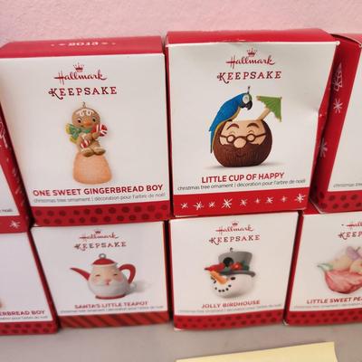 Lot of 10 Hallmark Keepsake Christmas Tree ornaments 2013 2014 2016