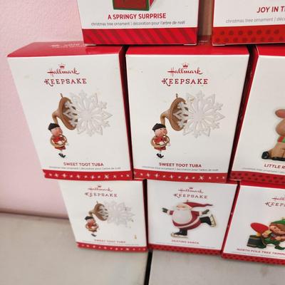Lot of 11 Hallmark Keepsake Christmas Tree ornaments