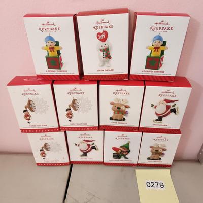 Lot of 11 Hallmark Keepsake Christmas Tree ornaments