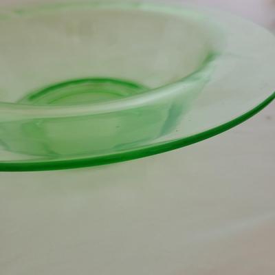 Two Uranium Glass Bowls (K-CE)