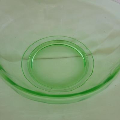 Two Uranium Glass Bowls (K-CE)