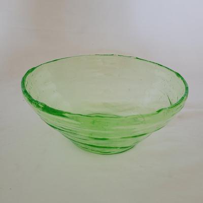 Two Uranium Glass Bowls (K-CE)