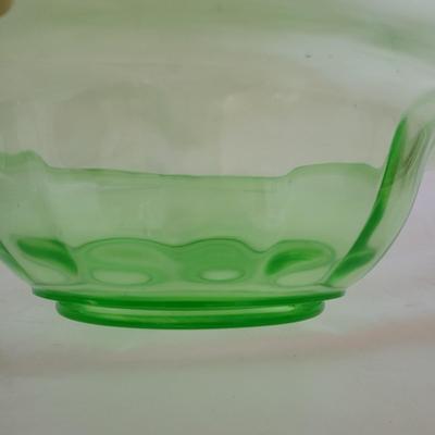 Two Uranium Glass Bowls (K-CE)