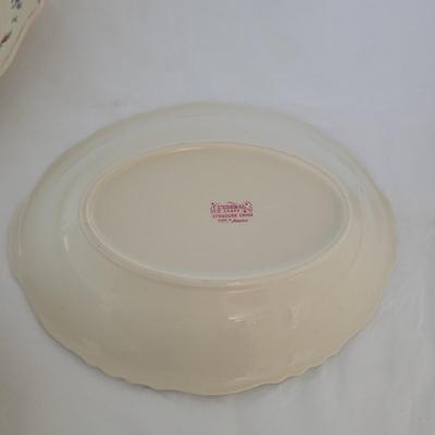 Federal Shape Oval Dishes and Cloth Napkins (K-CE)