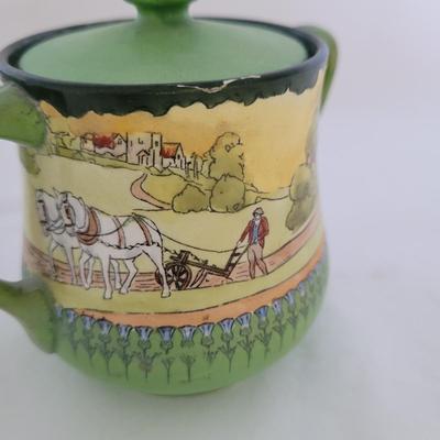 Frank Beardmore & Co Sutherland Art Ware Sugar and Creamer Set (K-CE)