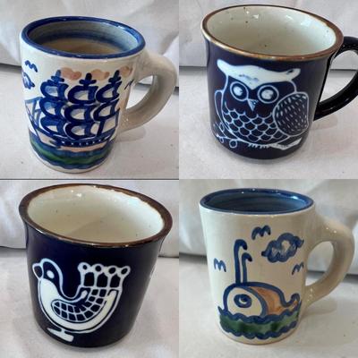 Six Ceramic Mugs incl. two M.A. Hadley (K-MK)