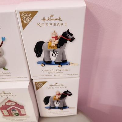 Lot of 6 Hallmark Keepsake Christmas Tree ornaments