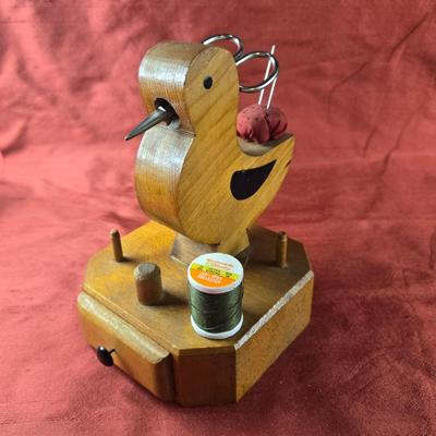 Folk Art Vintage Sewing Kit