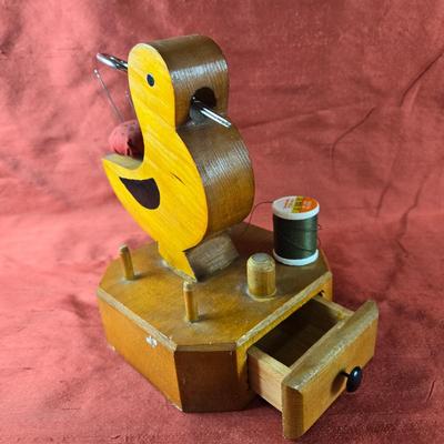 Folk Art Vintage Sewing Kit