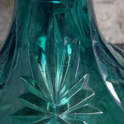 Aqua Plastic Vintage Lamp