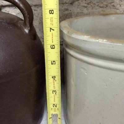 Unmarked Crock and Jug