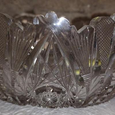 American Brillian Cut Glass Bowl