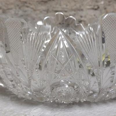 American Brillian Cut Glass Bowl