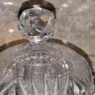 Brilliant Cut Crystal Butter Dish