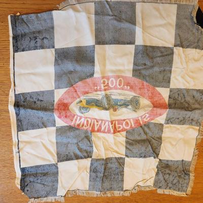 Vintage Indy 500 Souvenir Flag