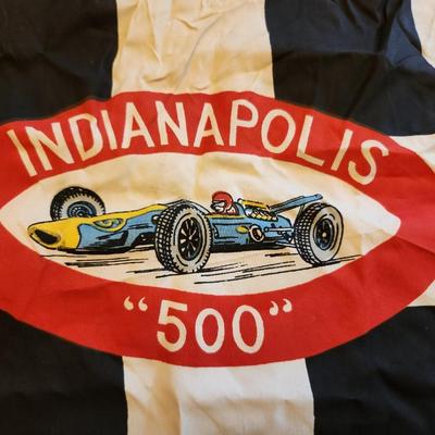 Vintage Indy 500 Souvenir Flag