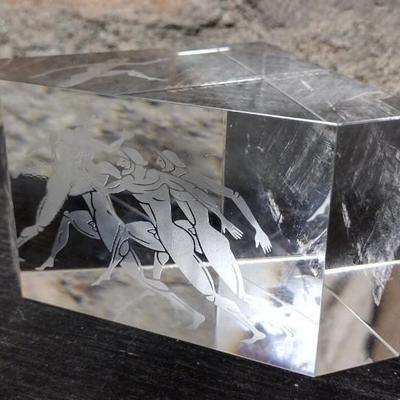 Steuben Marathon Paperweight