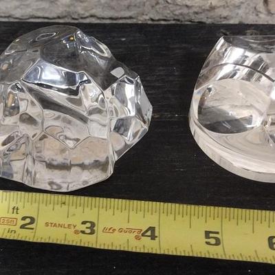 Val St. Lambert Paperweight and Trihedral Correria for MOMA Paperweight