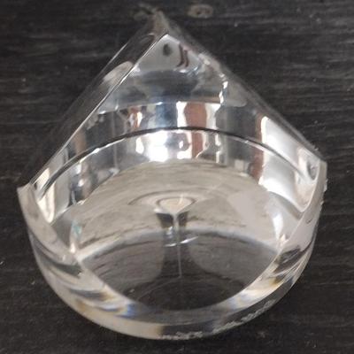 Val St. Lambert Paperweight and Trihedral Correria for MOMA Paperweight