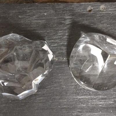 Val St. Lambert Paperweight and Trihedral Correria for MOMA Paperweight