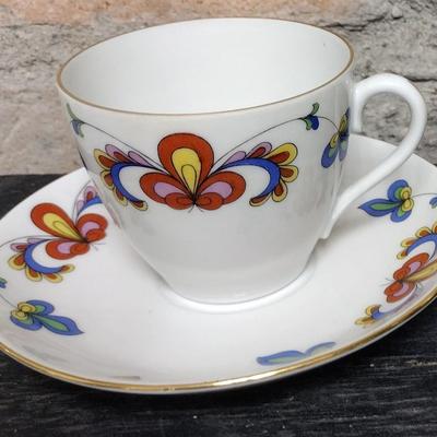 Porsgrund Norway Cup and Saucer