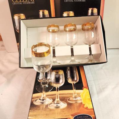 Lot #115 Cellini Stemware - 4 Boxes of 4 - 6" goblets