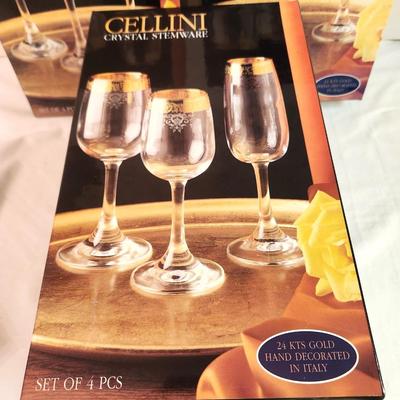 Lot #115 Cellini Stemware - 4 Boxes of 4 - 6" goblets