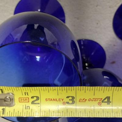11 Blue Water Goblets