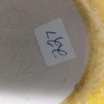 Yellow Chrystalline Vase - Phil Morgan
