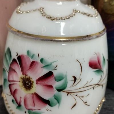 Sugar Bowl and 2 Vases
