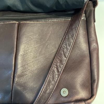 Genuine Columbian Leather Brown Satchel