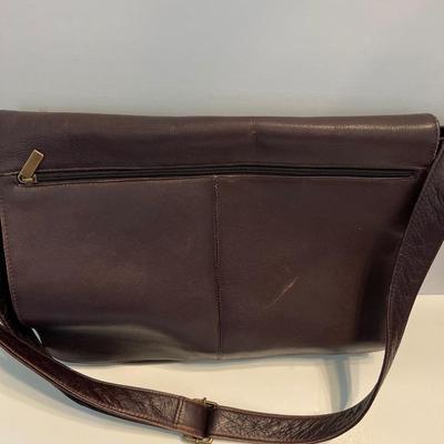 Genuine Columbian Leather Brown Satchel