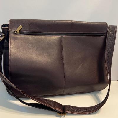 Genuine Columbian Leather Brown Satchel