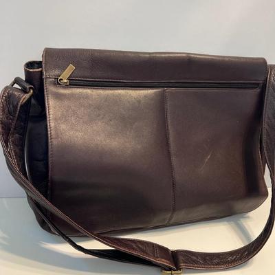 Genuine Columbian Leather Brown Satchel