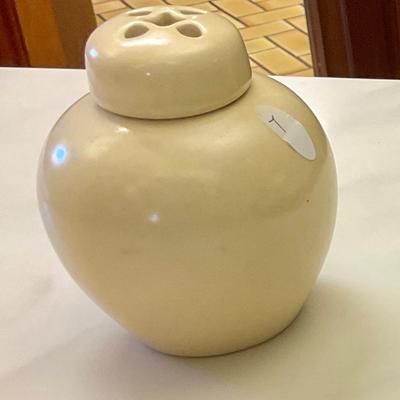 Pfaltzgraff Village incense jar with cover