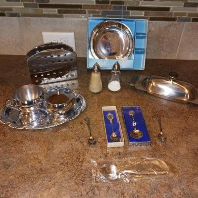 SOUVENIR SPOONS AND SERVING PIECES