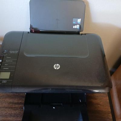 TYPEWRITER TABLE AND HP DESKJET 3050 ALL IN ONE PRINTER