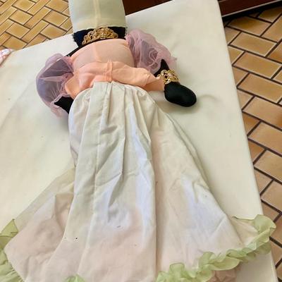 Vintage doll from Barbados dressed in traditional 18 th century costume