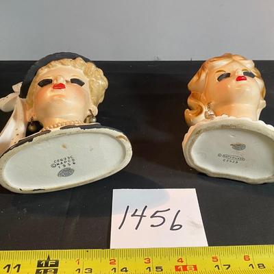 Vintage Napco Lady Head Vases
