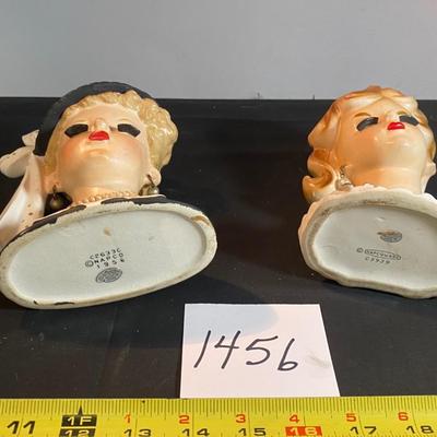 Vintage Napco Lady Head Vases