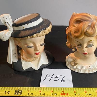 Vintage Napco Lady Head Vases