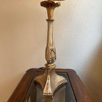 2 TIER END TABLE W/DRAWER AND TABLE LAMP