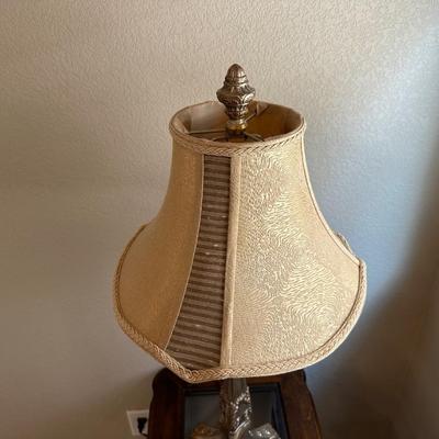 2 TIER END TABLE W/DRAWER AND TABLE LAMP