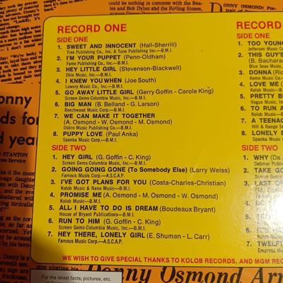 DONNY OSMOND DOUBLE VINYL ALBUMS
