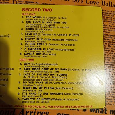 DONNY OSMOND DOUBLE VINYL ALBUMS