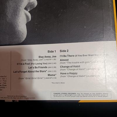 ELVIS "LET'S BE FRIENDS" VINYL RECORD