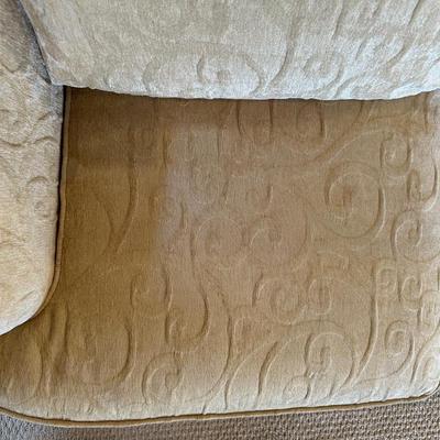 IVORY COLORED SOFA WITH SLIPCOVER CUSHIONS